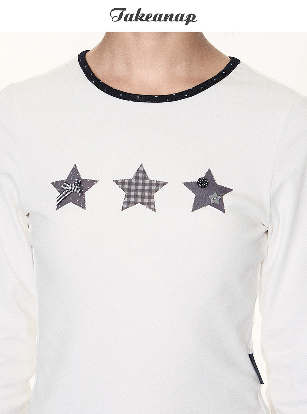 Triple Star Patch Long Sleeve Top