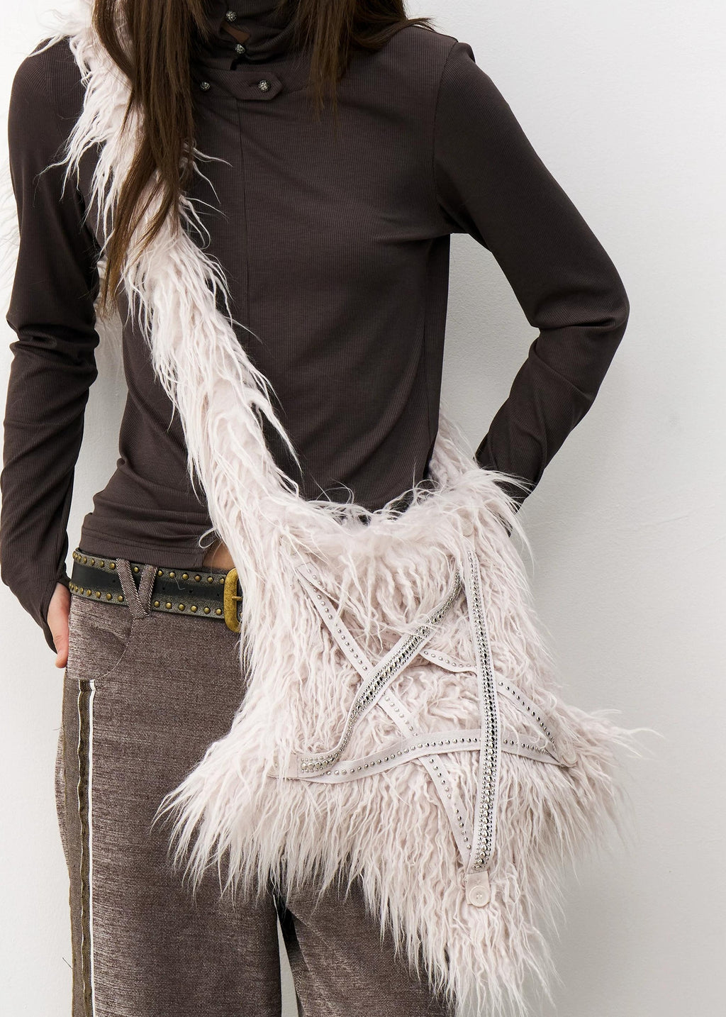 THELIGHT | STAR PLUSH TOTE BAG【ID:TN00114】