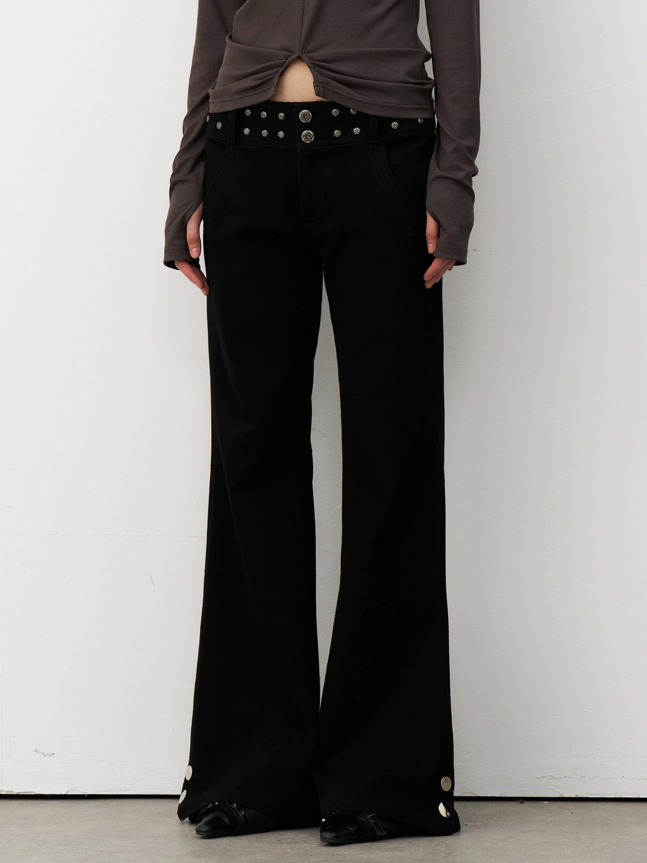 THELIGHT | DRAPED MICRO LAMA PANTS【ID:TN00116】