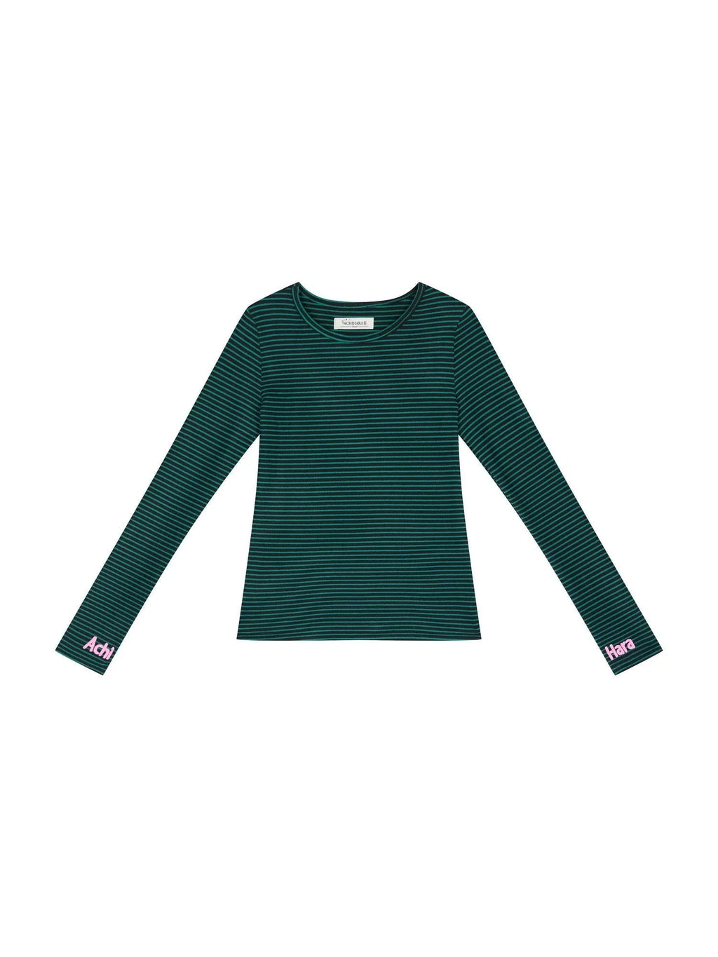 Breton Raspberry Slim Fit Long Sleeve Tee
