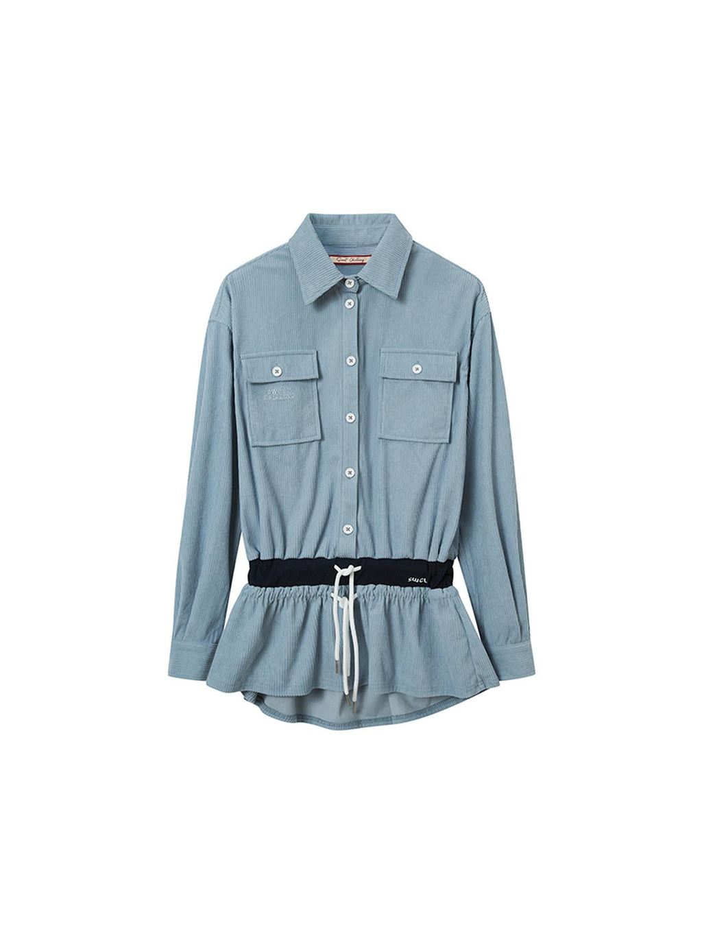 Intellectual Style Corduroy Shirt Dress