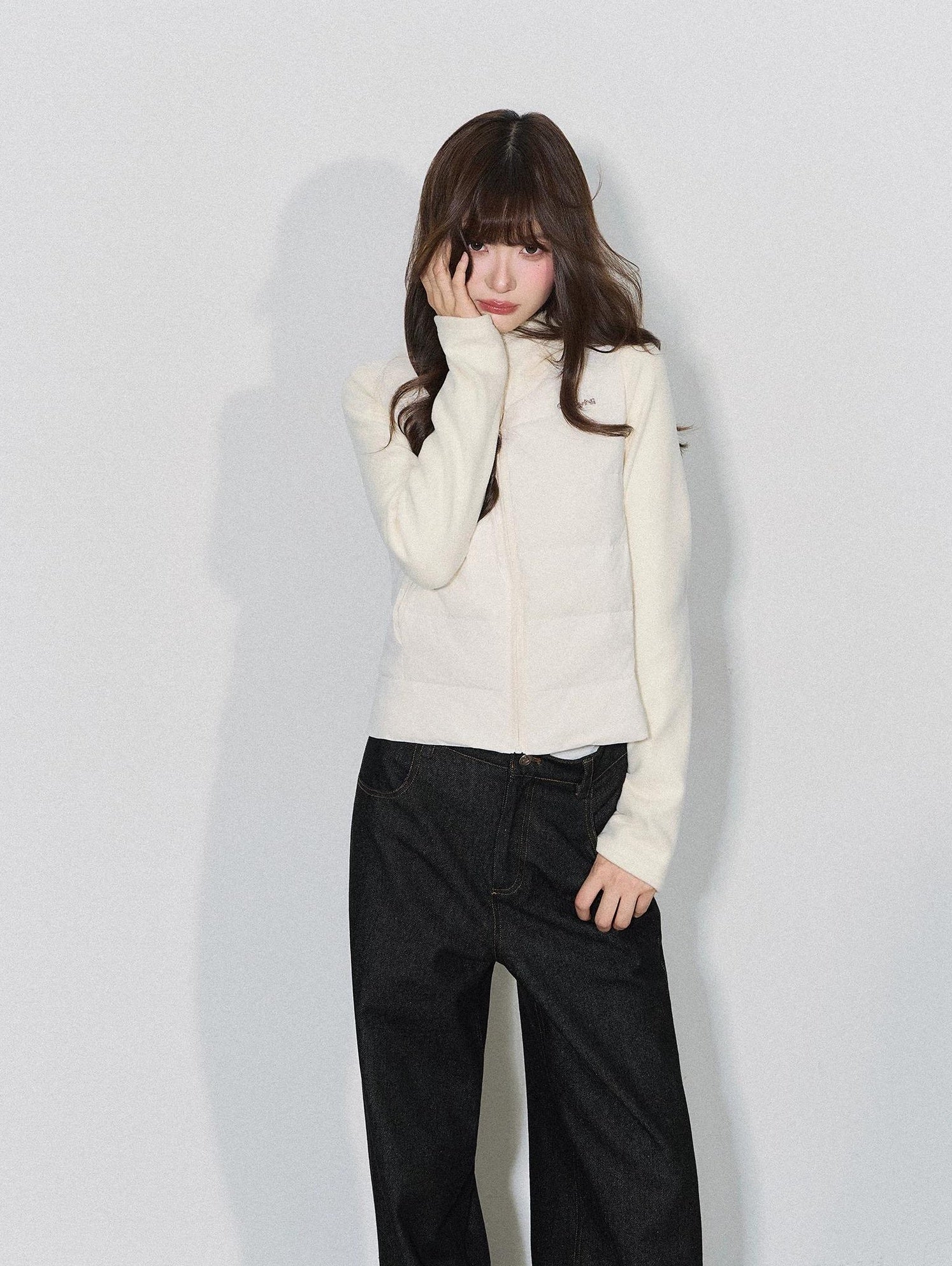 THELIGHT | PLAID SPLICE HOODED JACKET【ID:TN00094】