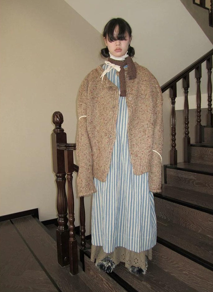 3months | VINTAGE KNIT CARDIGAN JACKET【ID:TN00033】
