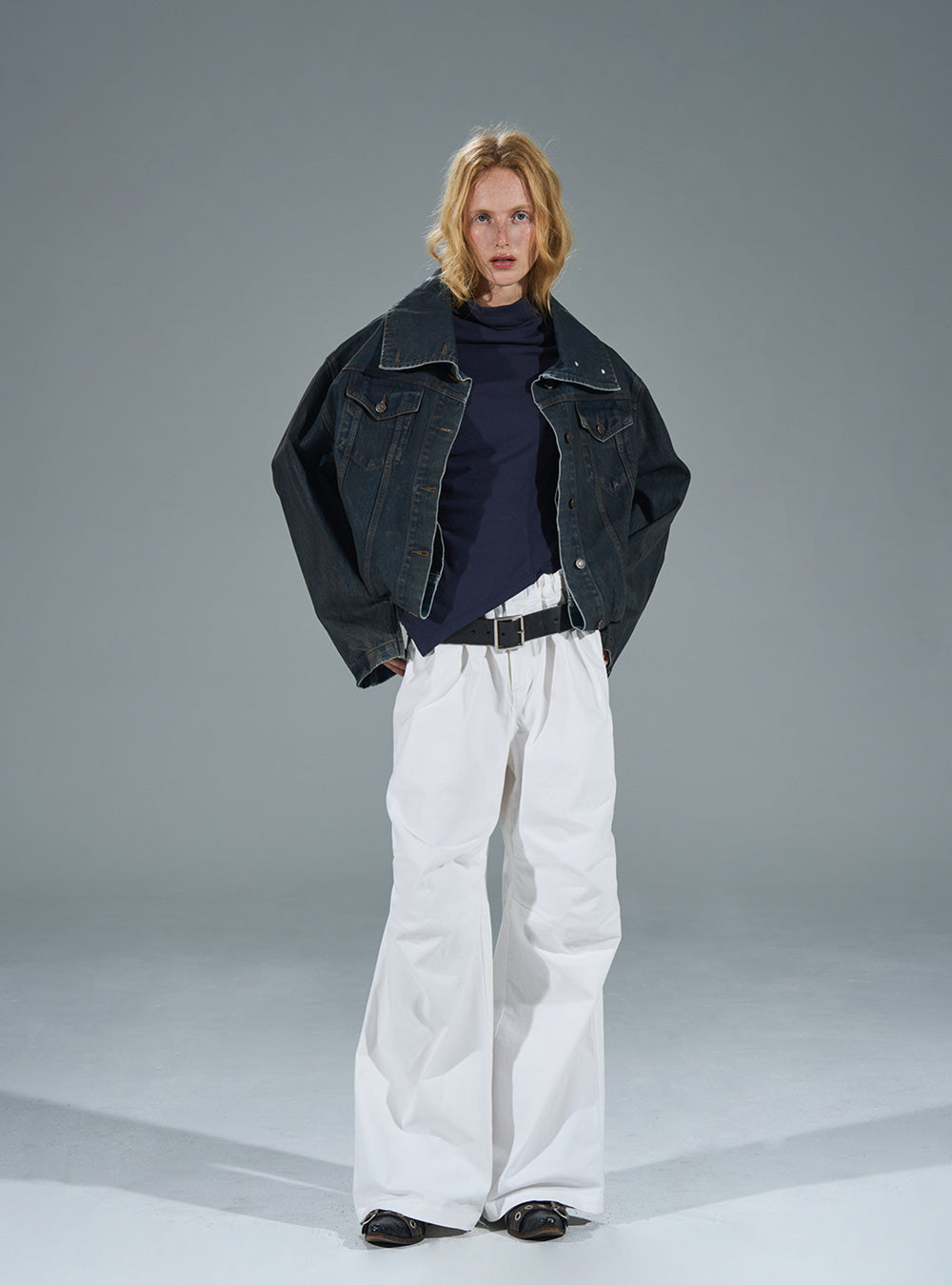 Heavy Wash Oversized Denim Jacket