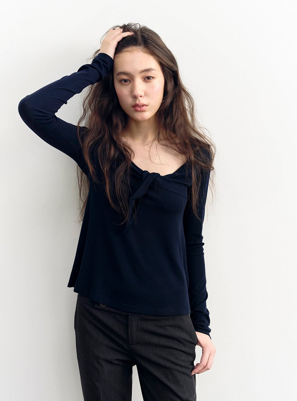 Knot Front Sculpted Top
