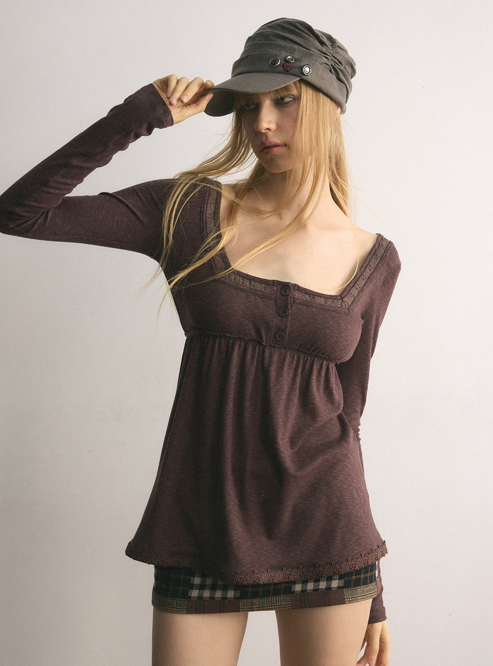 Romantic Forest Long-Sleeve Top (2color)
