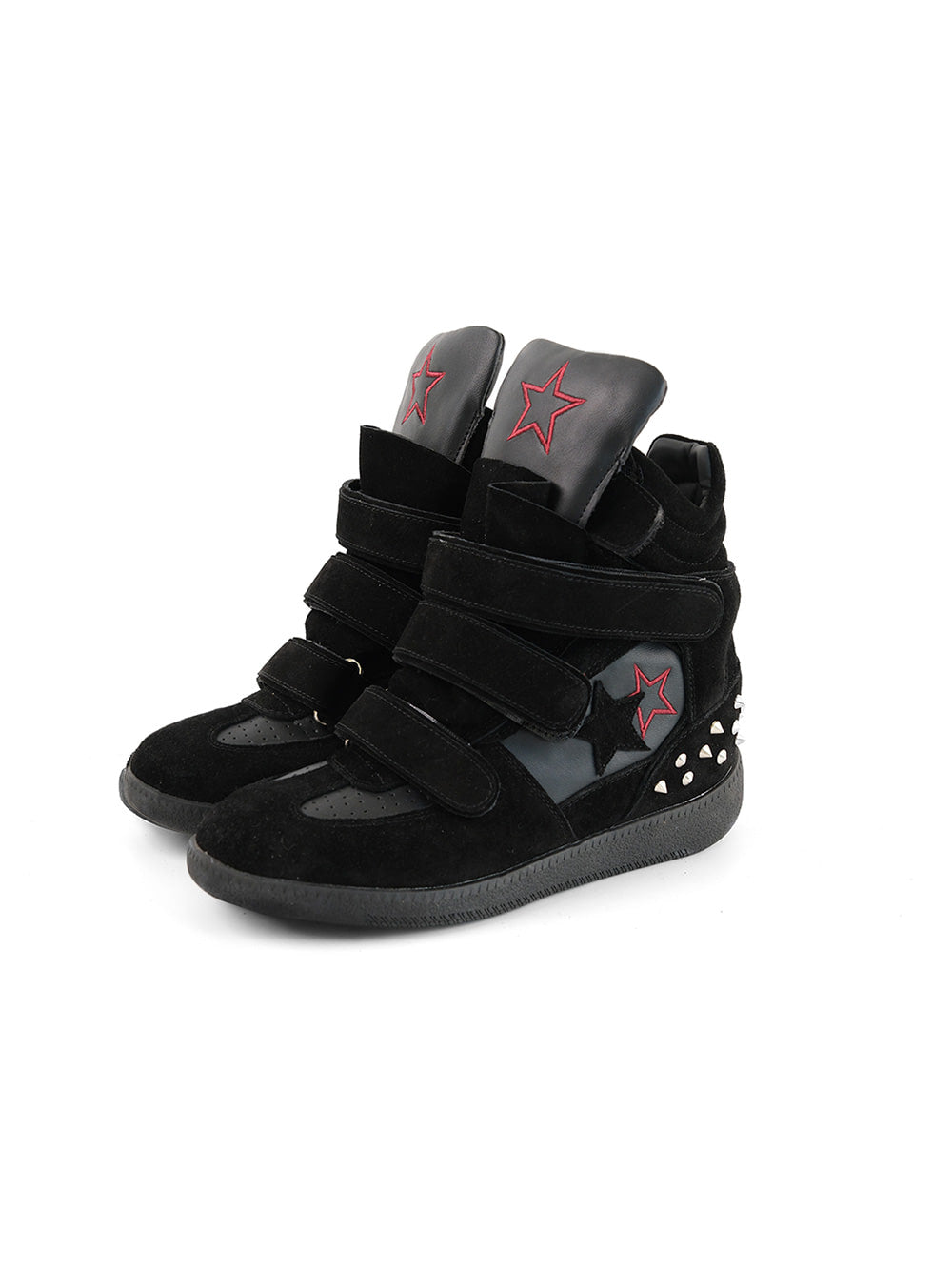 Leather Retro High-Top Sneakers (3color)