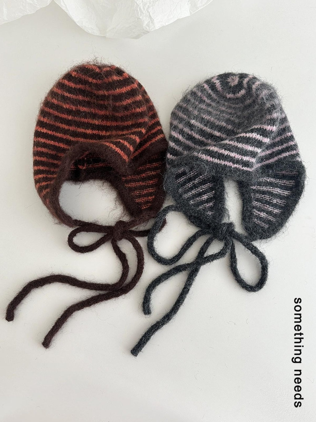 TRIA SELECT |  STRIPED KNIT EARFLAP HAT【ID:TN00003】
