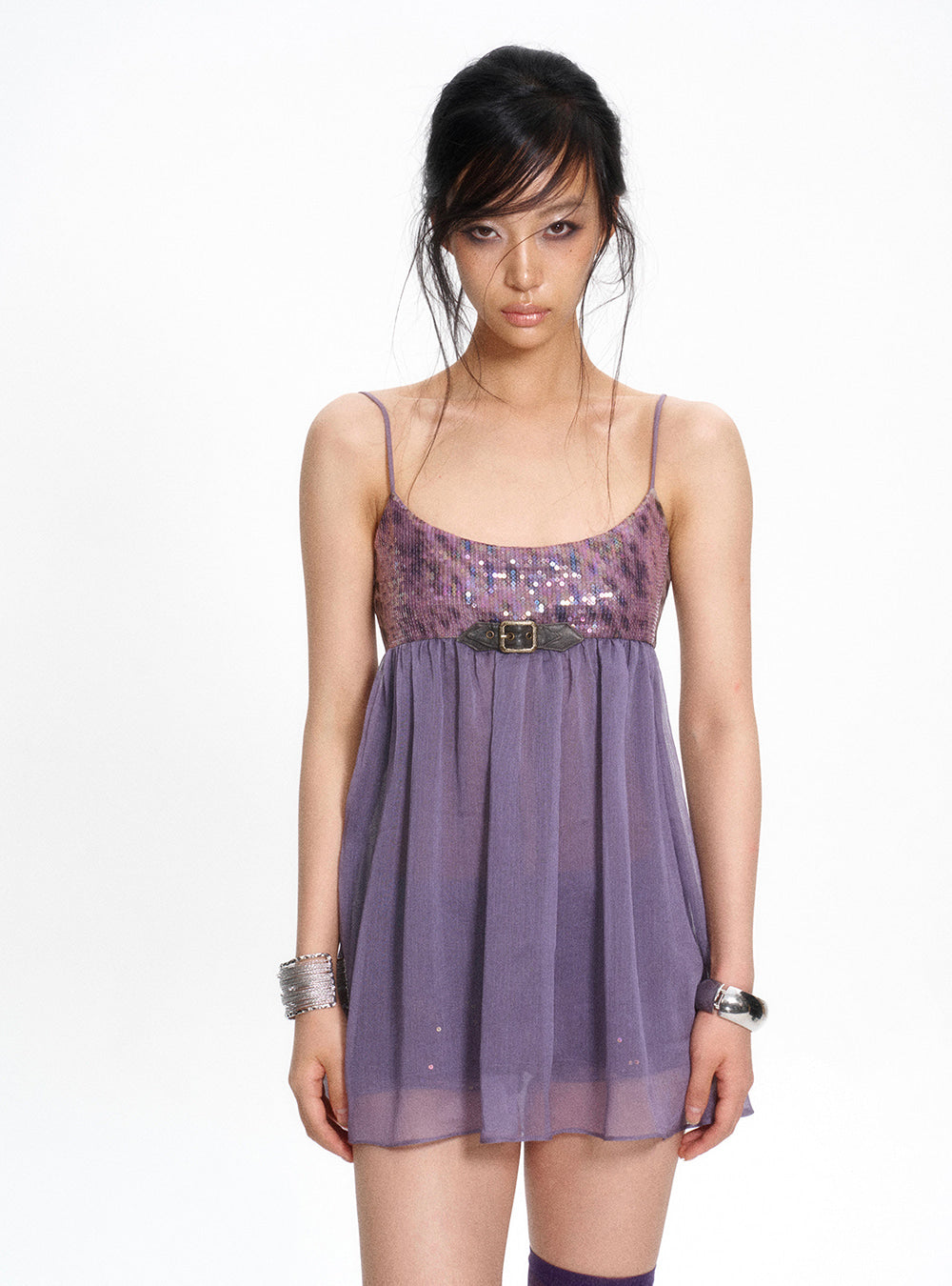 Twilight Sequin Belt Dress