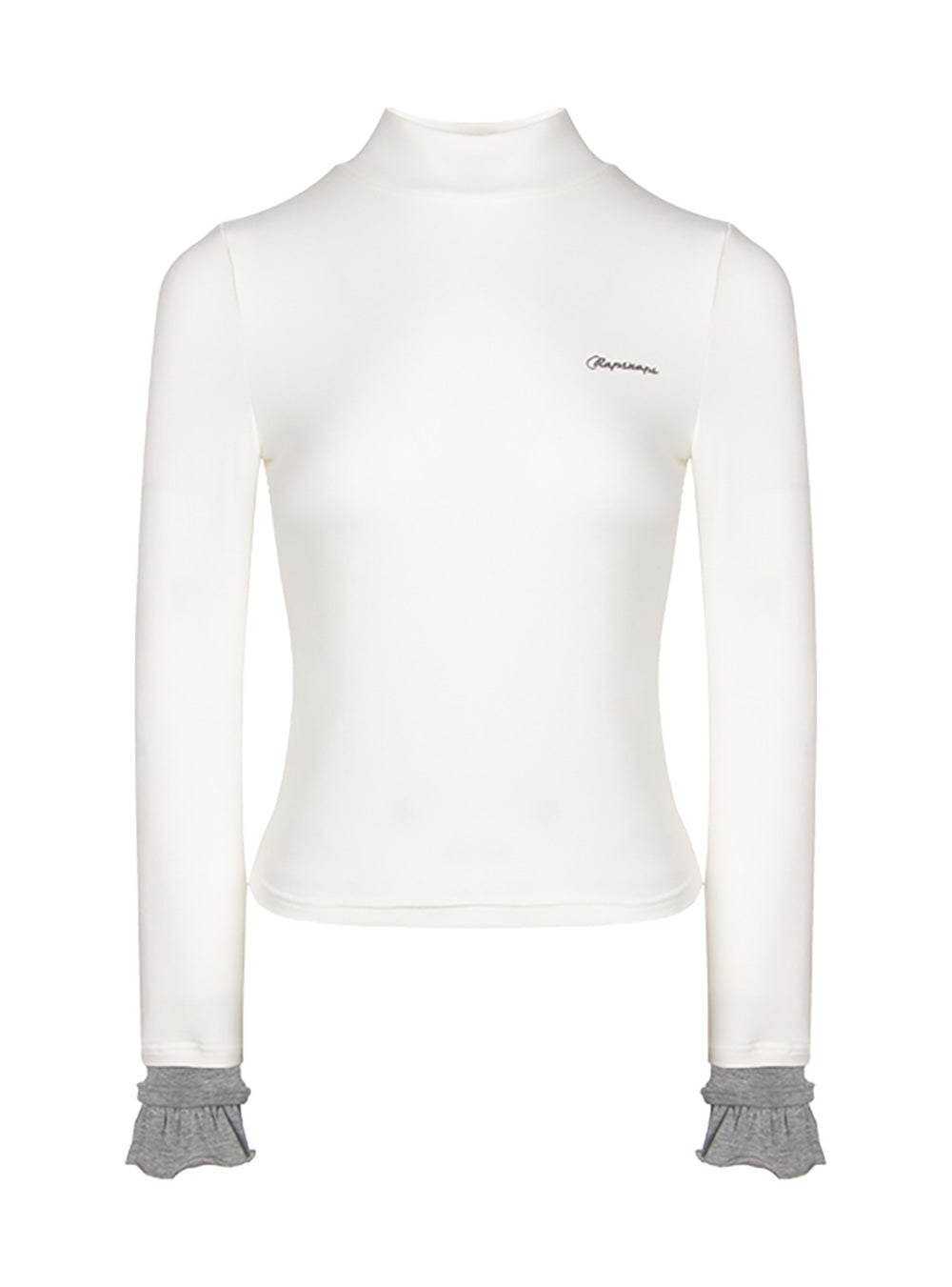 Half-Neck Long Sleeve Top (2color)