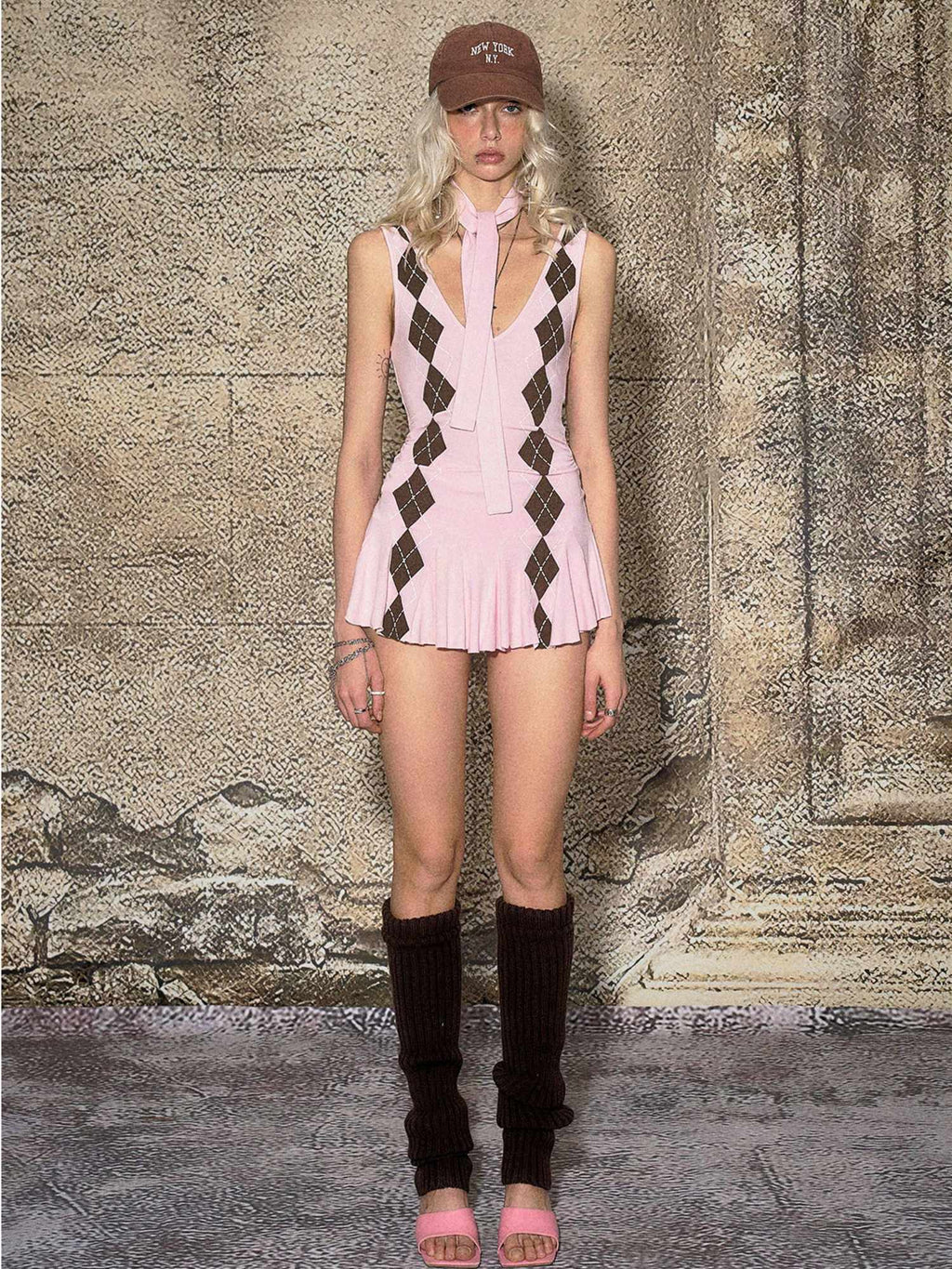 High Waist Printed A Line Sleeveless V-neck Casual Girls Strappy Mini Dresses