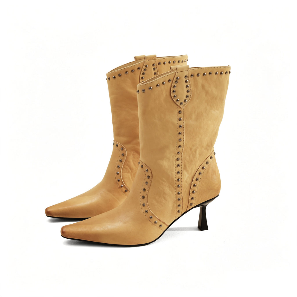 Wild Edge Rivet Boots (2color)