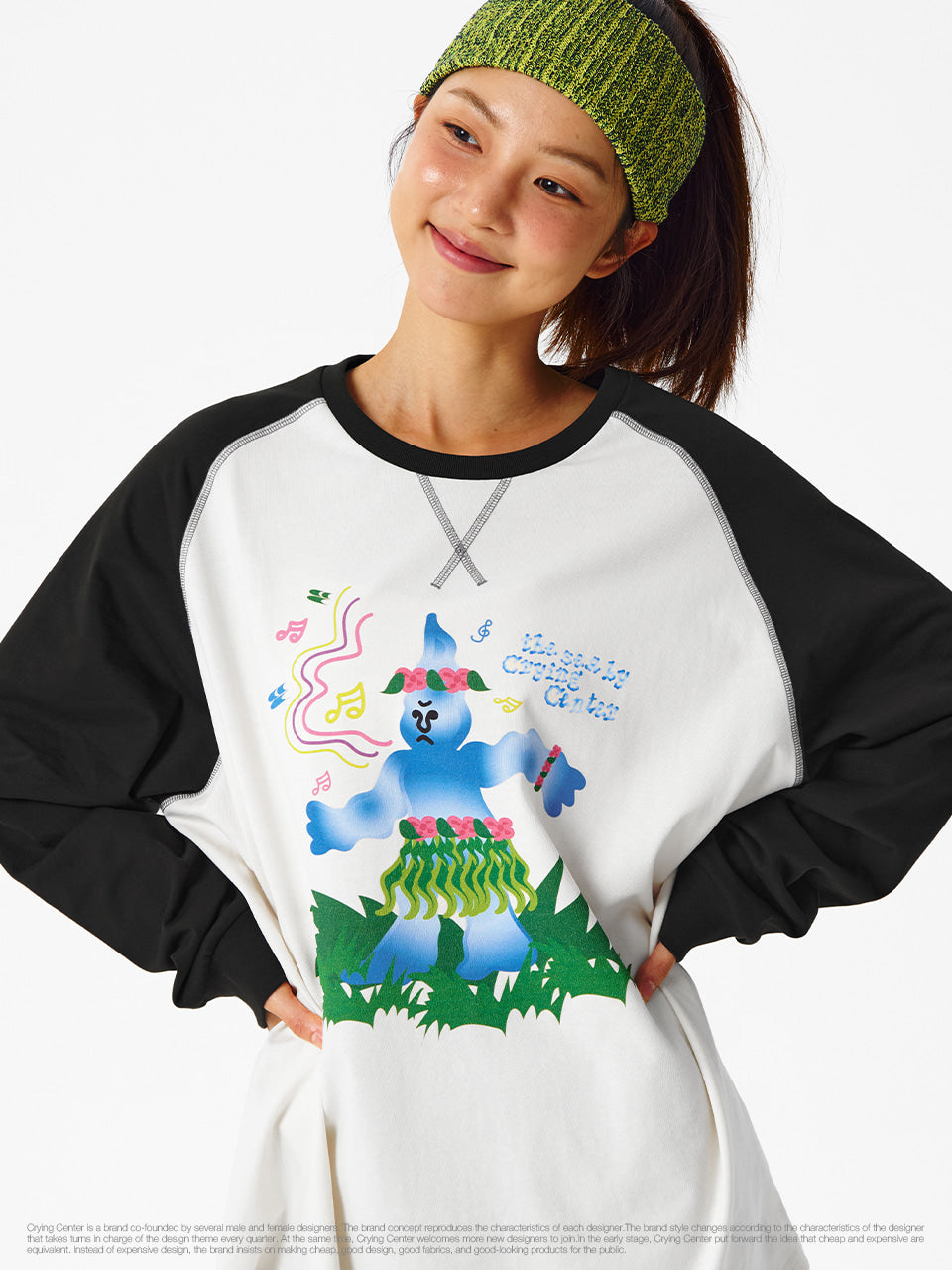 CryingCenter Jungle Character Raglan Long Sleeve