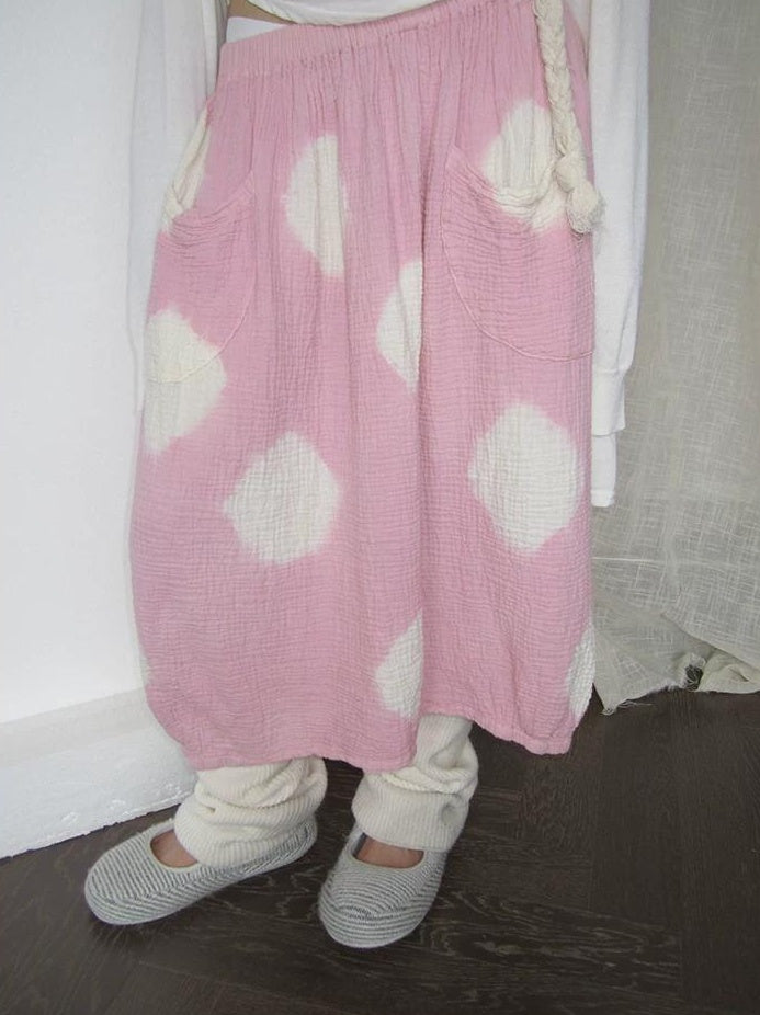 3months |  POLKA DOT PEPLUM SKIRT【ID:TN00022】