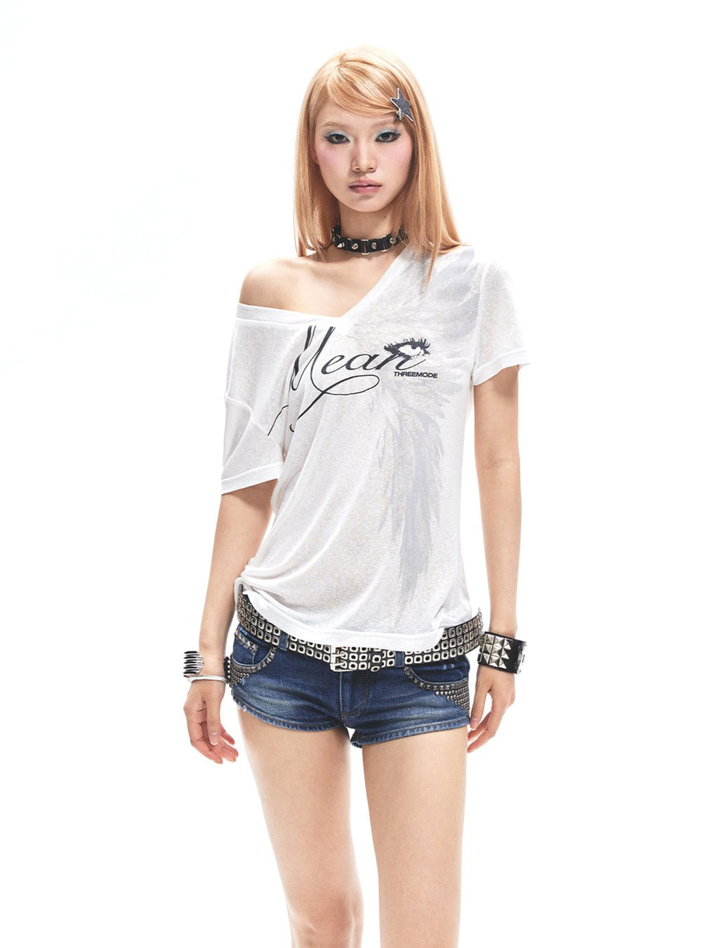 Slant Script Print Top