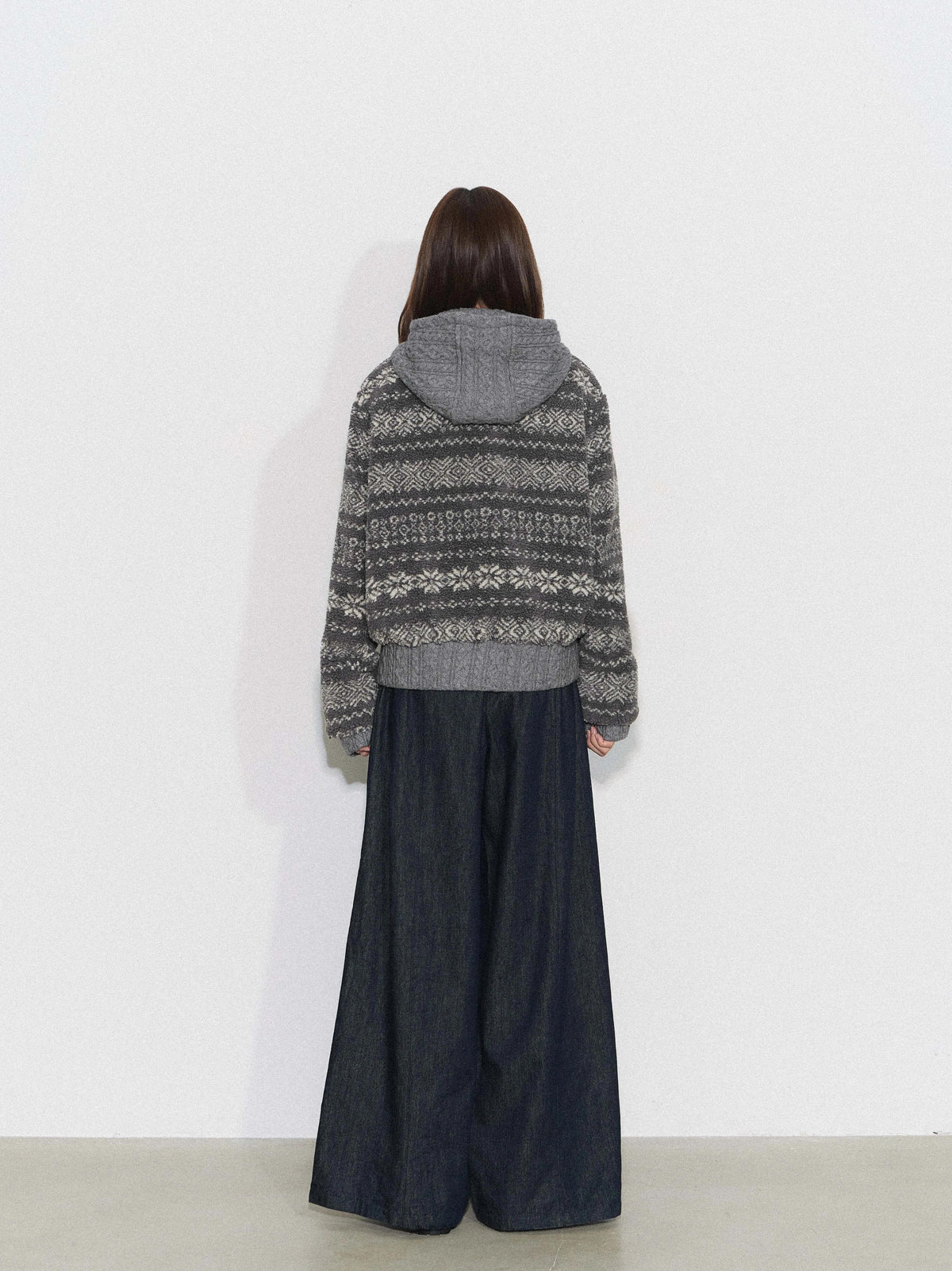 THELIGHT | CASUAL KNIT PATCHWORK JACKET【ID:TN00093】