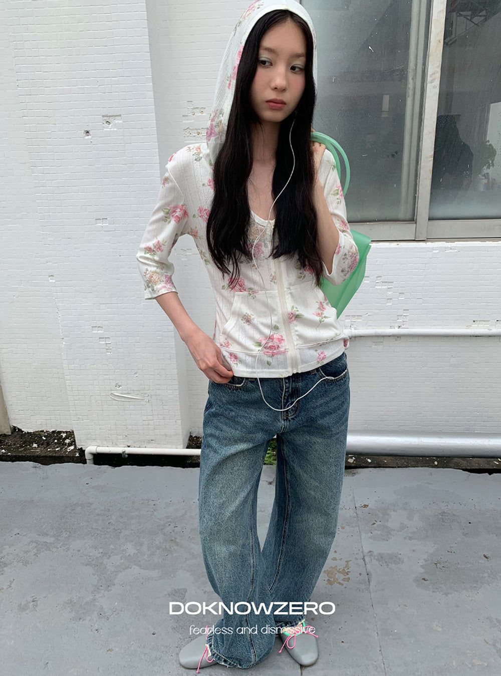 Rosebud Floral Hooded Cardigan