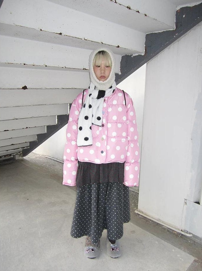 3months |  COLOR COLLISION POLKA DOT JACKET【ID:TN00024】