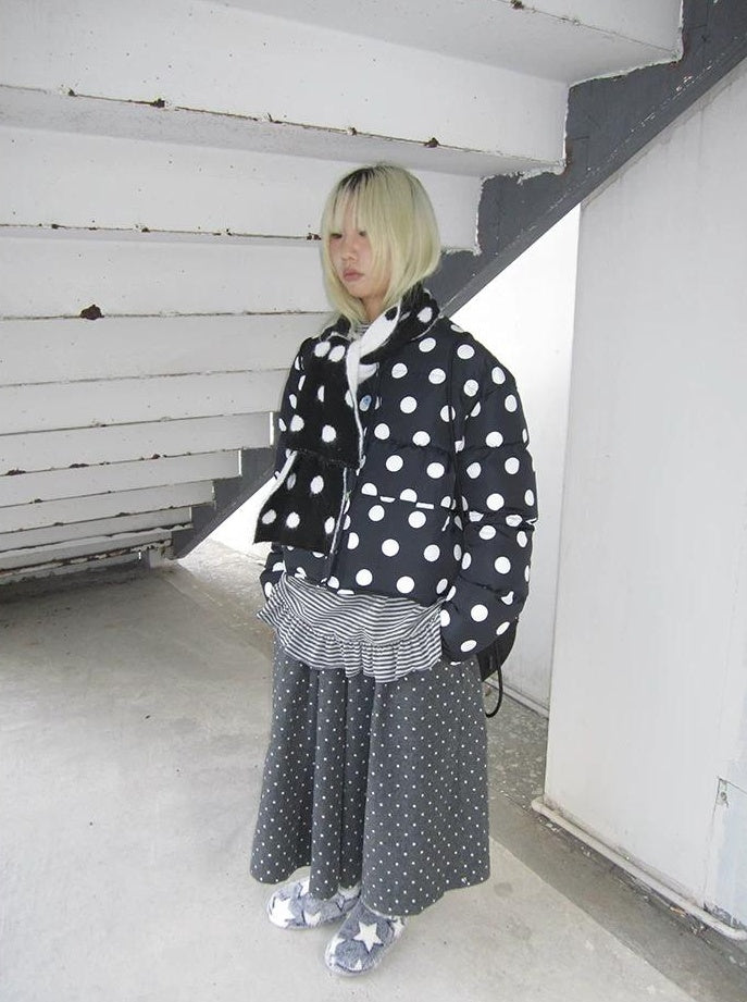 3months |  COLOR COLLISION POLKA DOT JACKET【ID:TN00024】