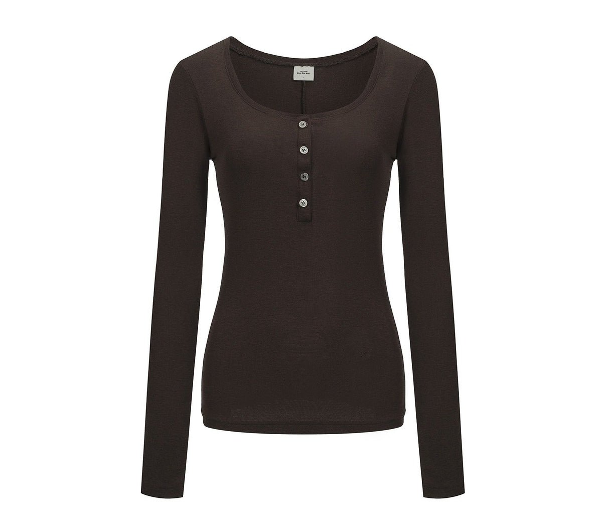 Uline Button Neck Top (3color)