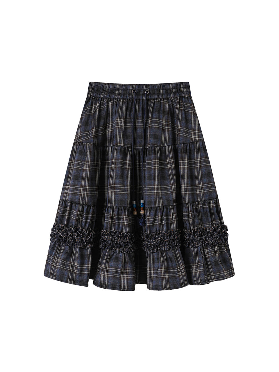 CryingCenter Check Frill Skirt