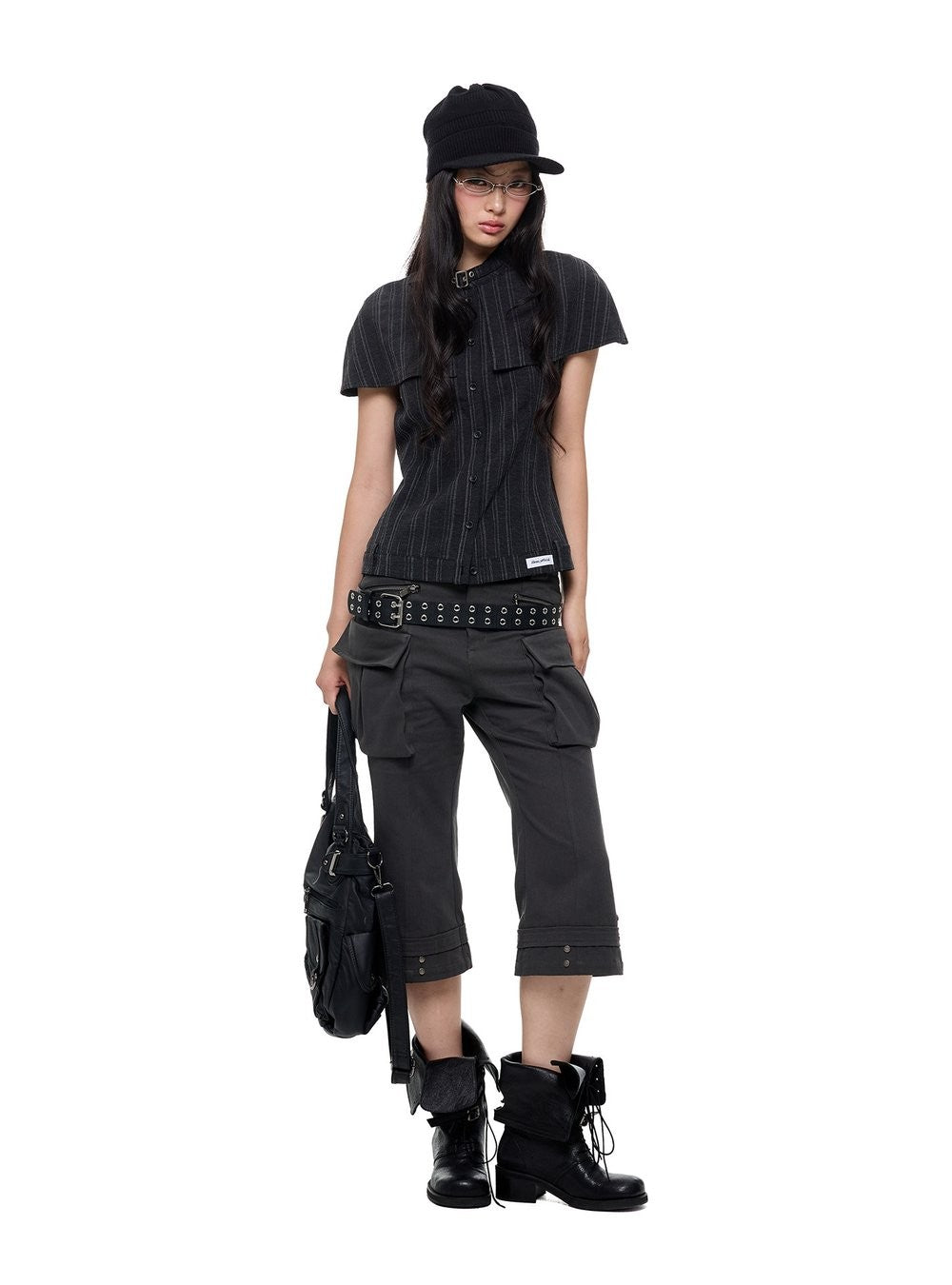 Cape Buckle Strap Shirt
