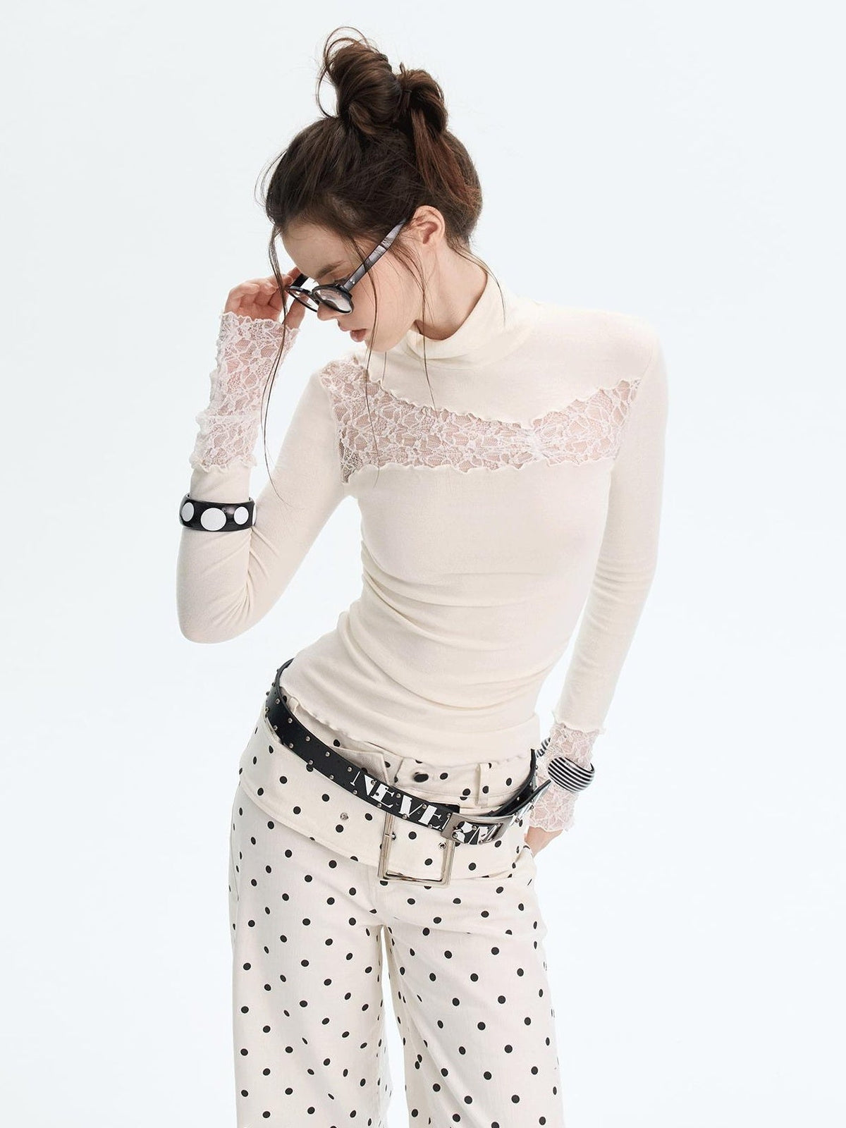 Sleek Black Printed Pu Pin Buckle Slim Women Adjustable 107Cm Faux Leather Belts