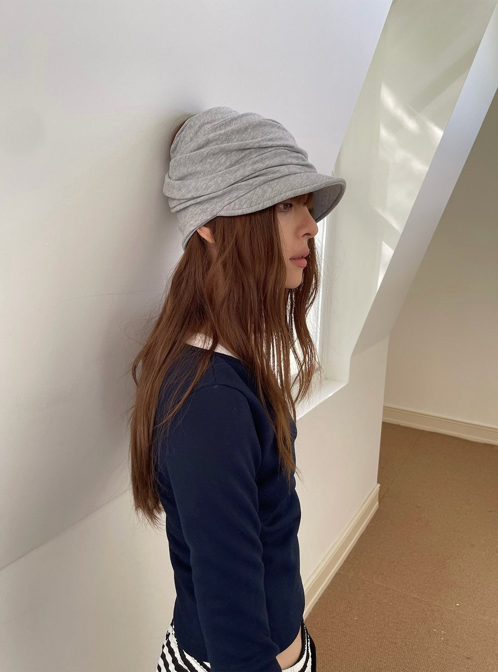 Ruche Brim Hat (3color)
