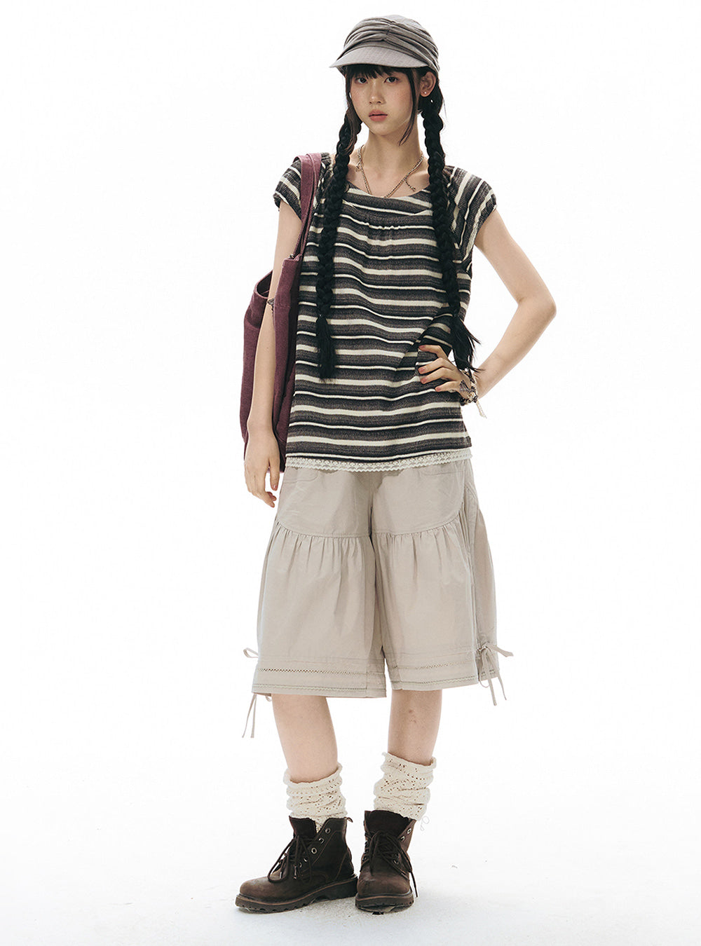 Utility Pocket Cropped Pants (2color)