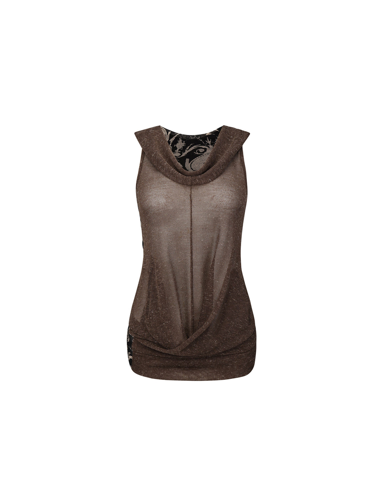 Deconstructed Hooded Tank Top
