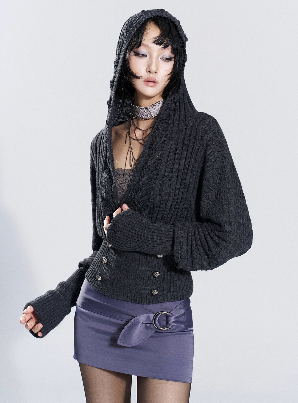 Dusk Ring Wrap Mini Skirt