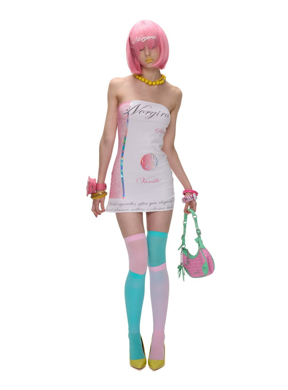 Vanille Cigarette Strapless Dress