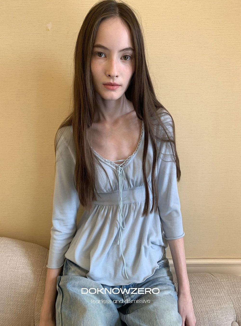 Cloud Drawstring Top