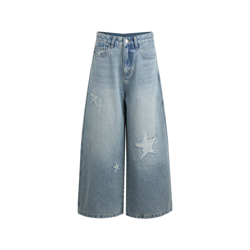 Twinkle Star Wide Denim Pants (2color)
