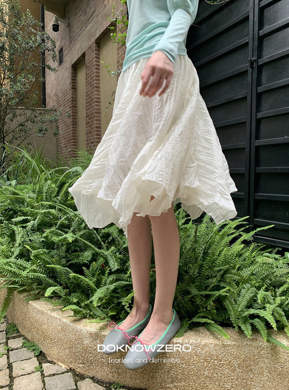 Pleat Wave Skirt