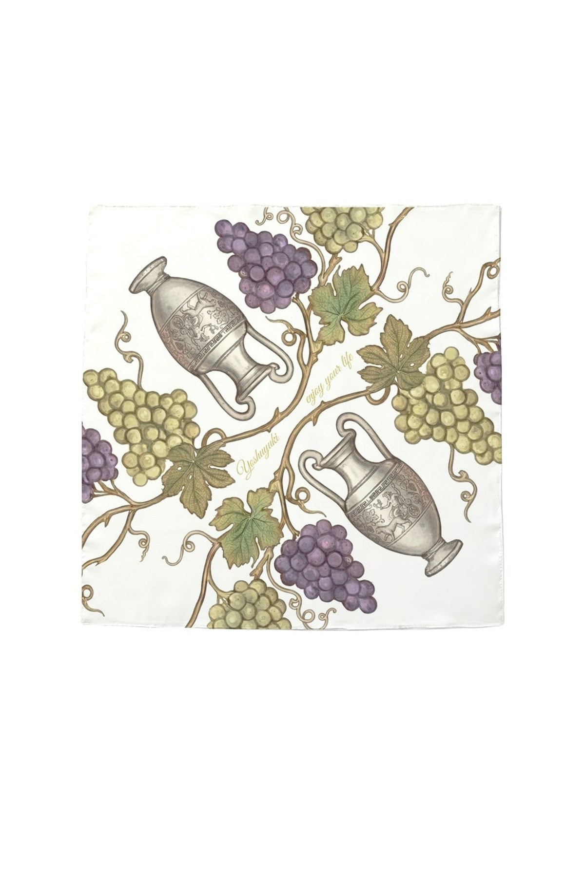 Cotton-Feel Printed Square Scarf