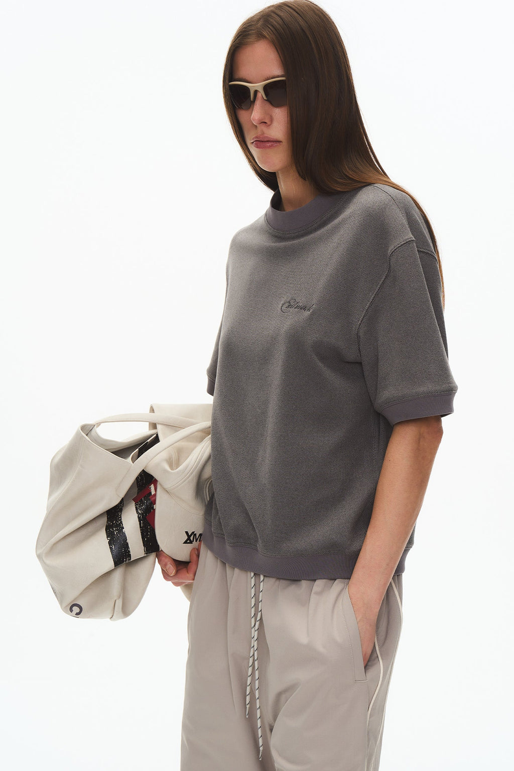 3D Velvet Round Neck T-Shirt
