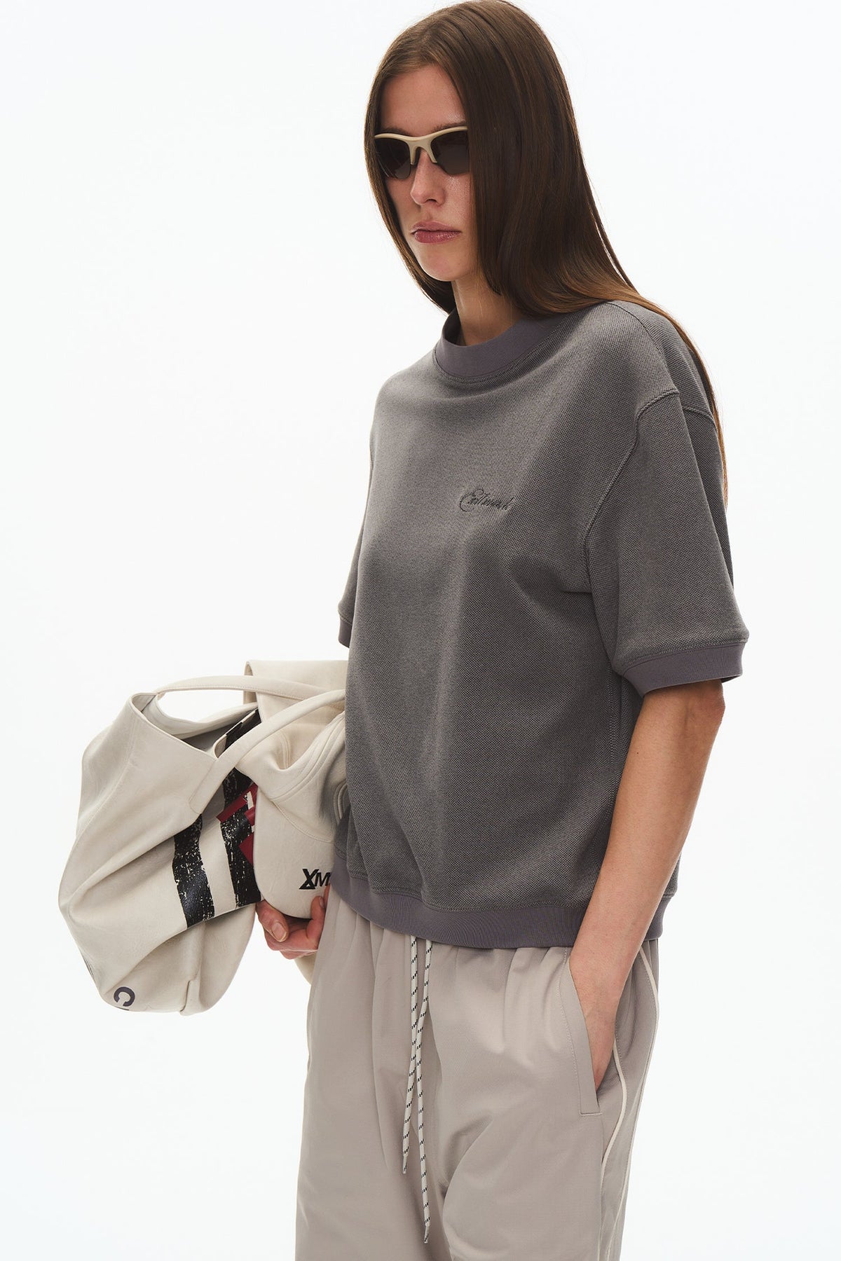 3D Velvet Round Neck T-Shirt