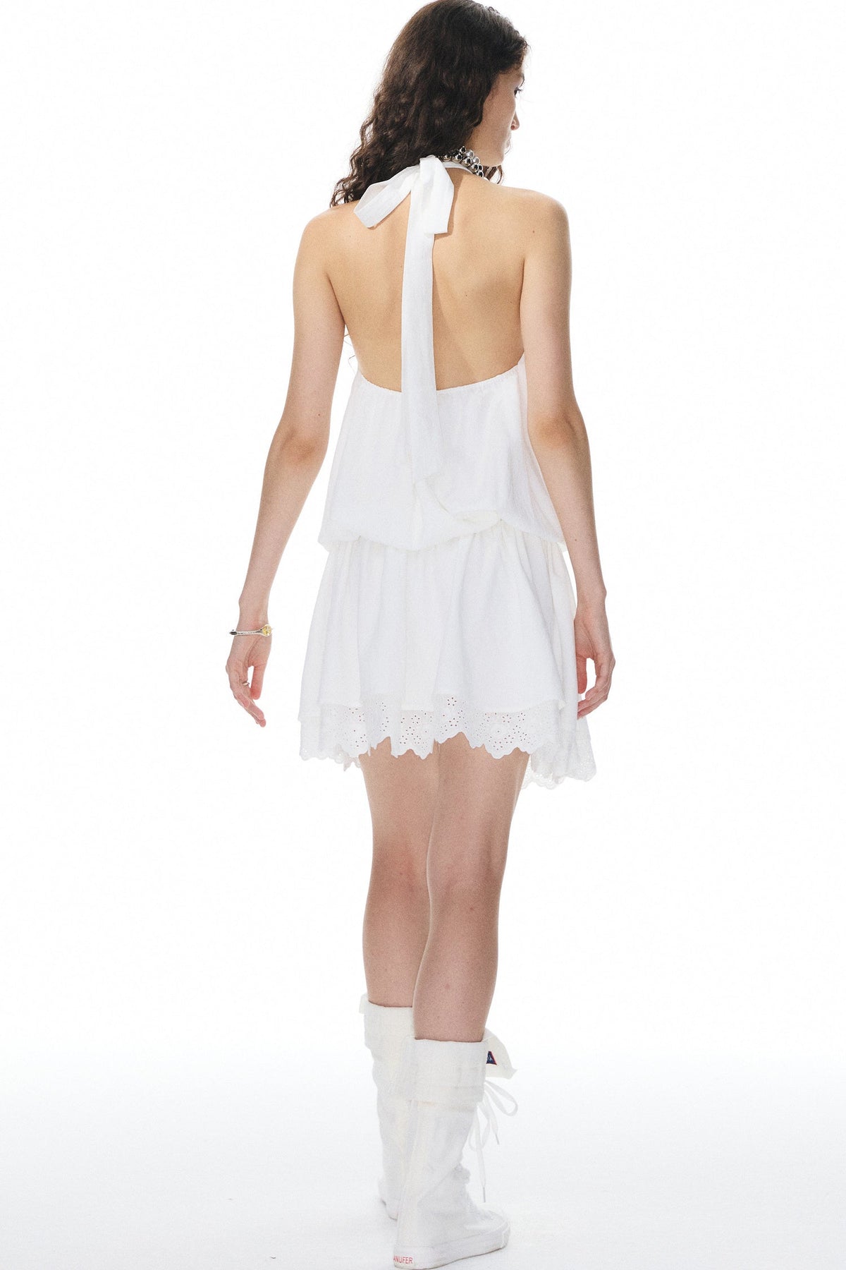 Halter Neck Rivet Dress