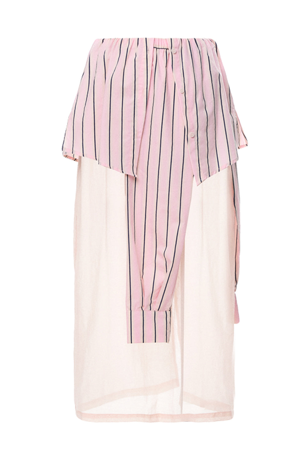 Blue-Green Striped Skirt