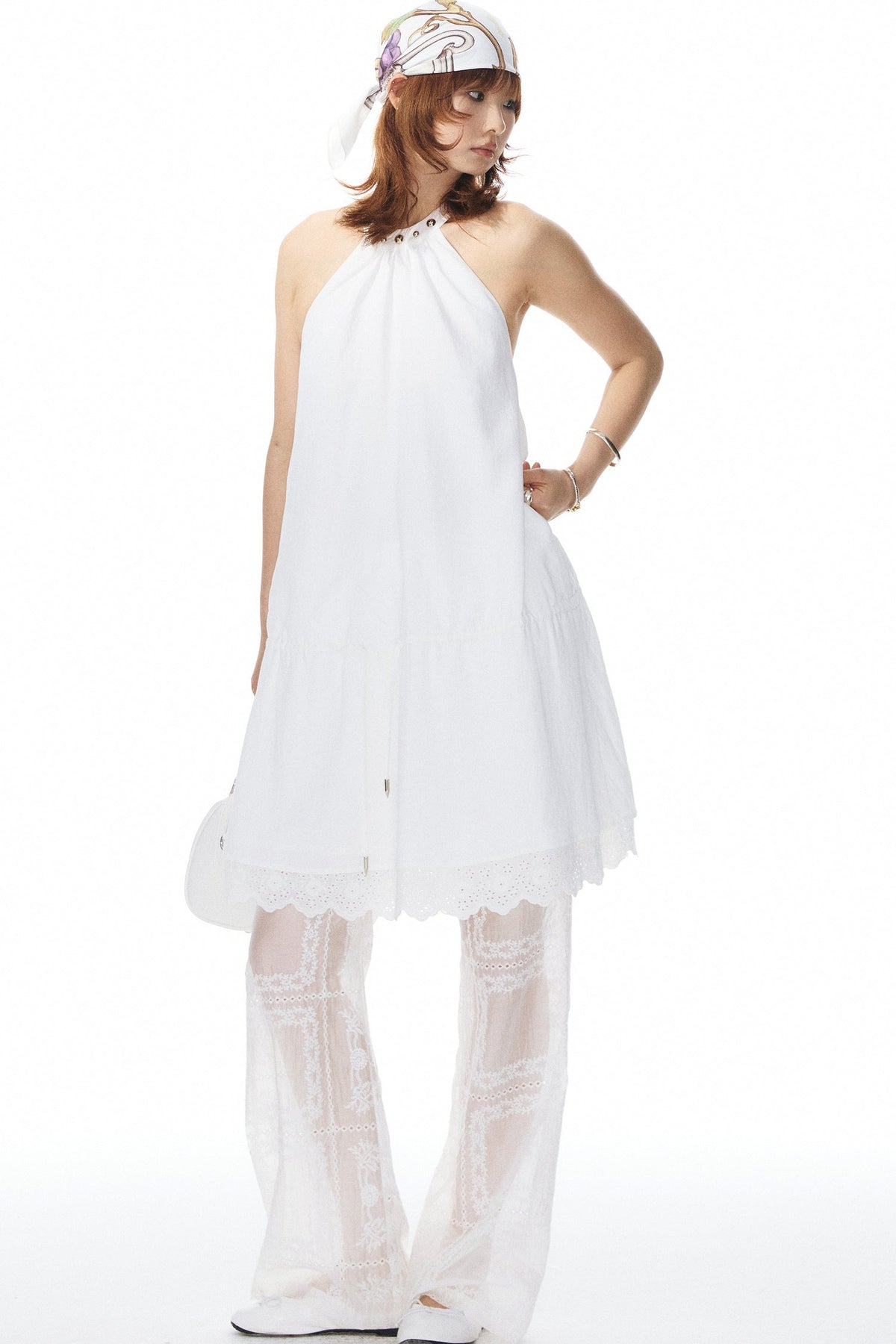 Halter Neck Rivet Dress