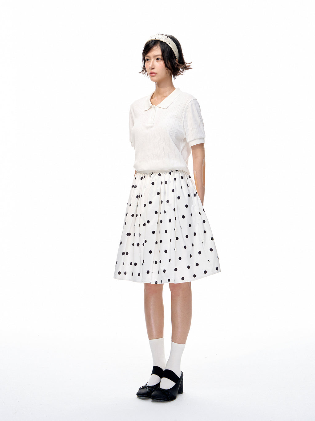 Romance Nanc Dot A-Line Skirt