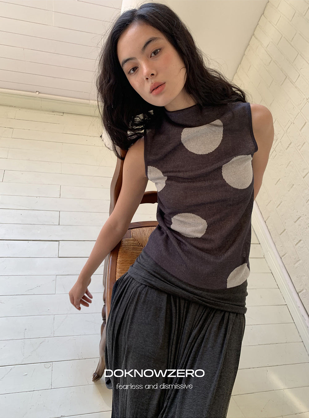 Orb Fade Sleeveless Top