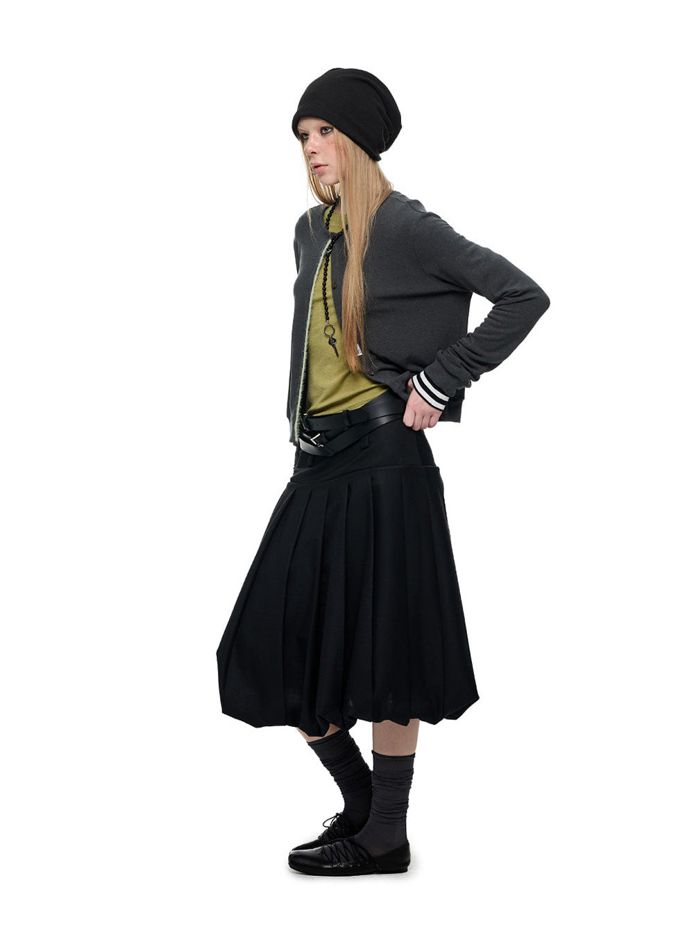 Contrast Trim Knit Cardigan Sweater