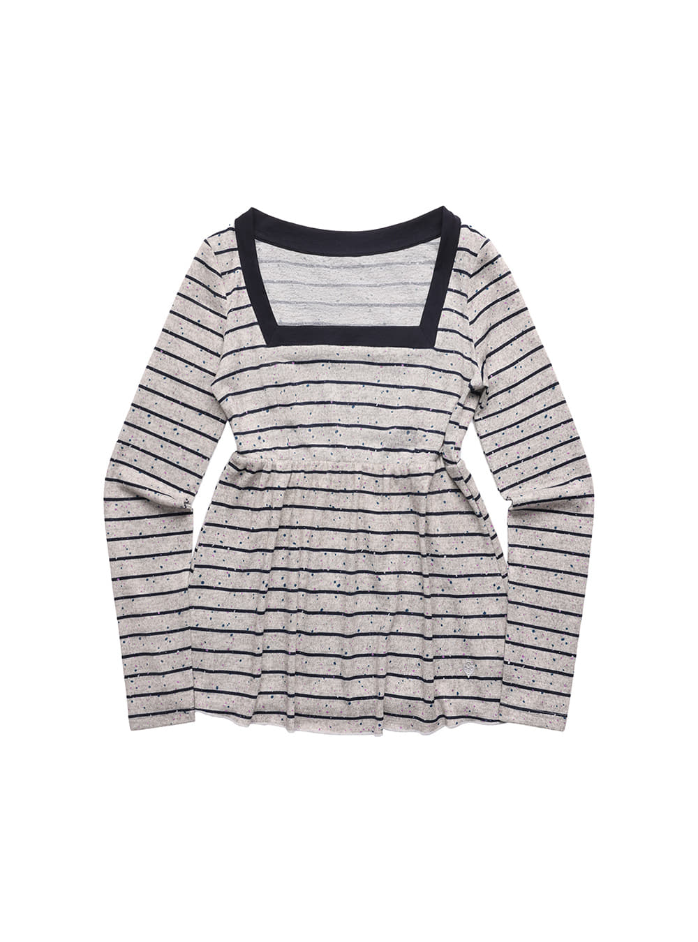 Square Neck Stripe Top
