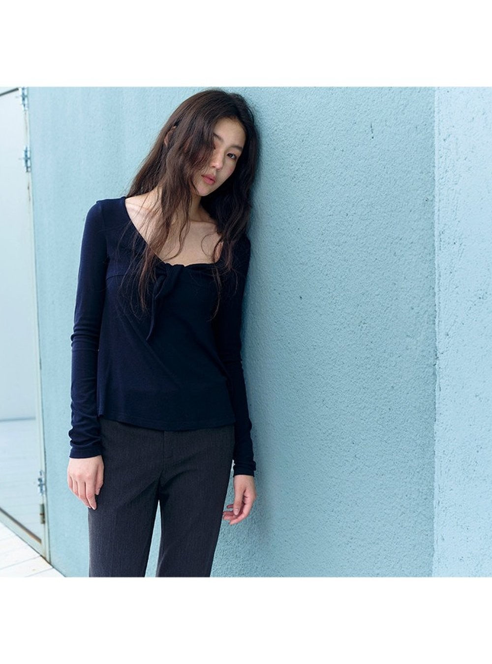 Knot Front Sculpted Top