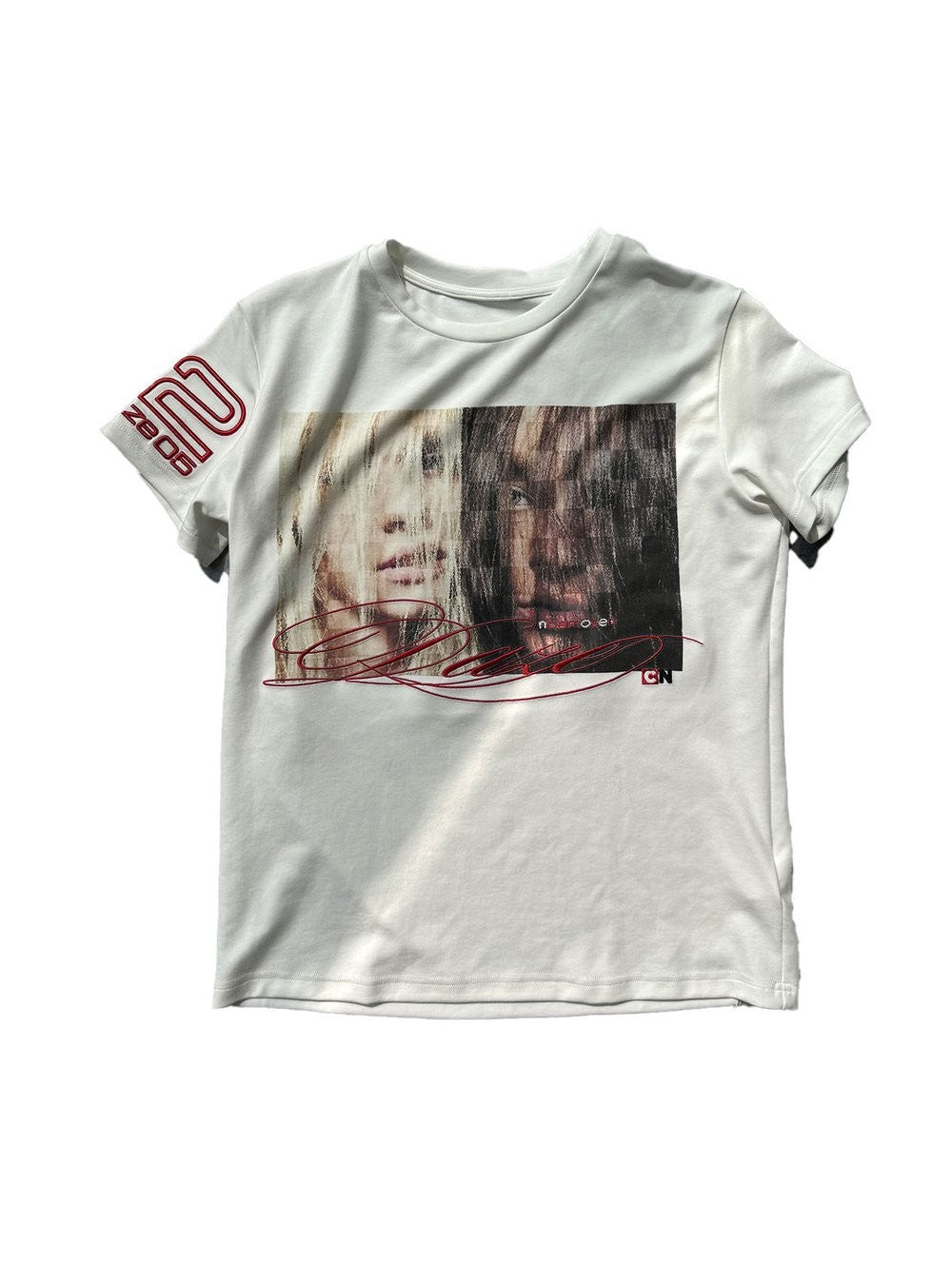 Paranoia Portrait Embroidered Top