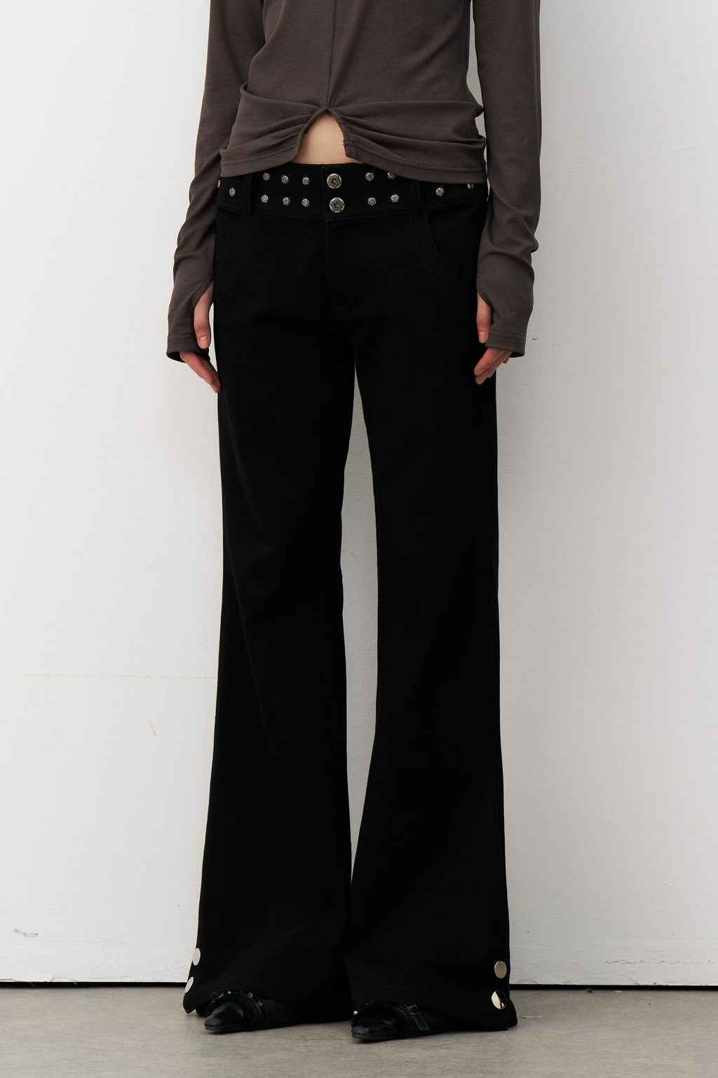 THELIGHT | DRAPED MICRO LAMA PANTS【ID:TN00116】