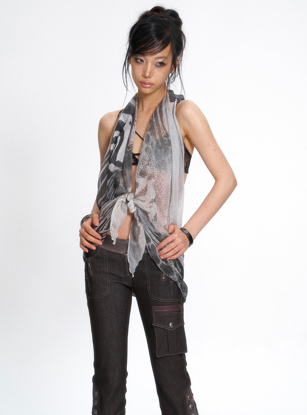 Wildshade Sheer Scarf Top