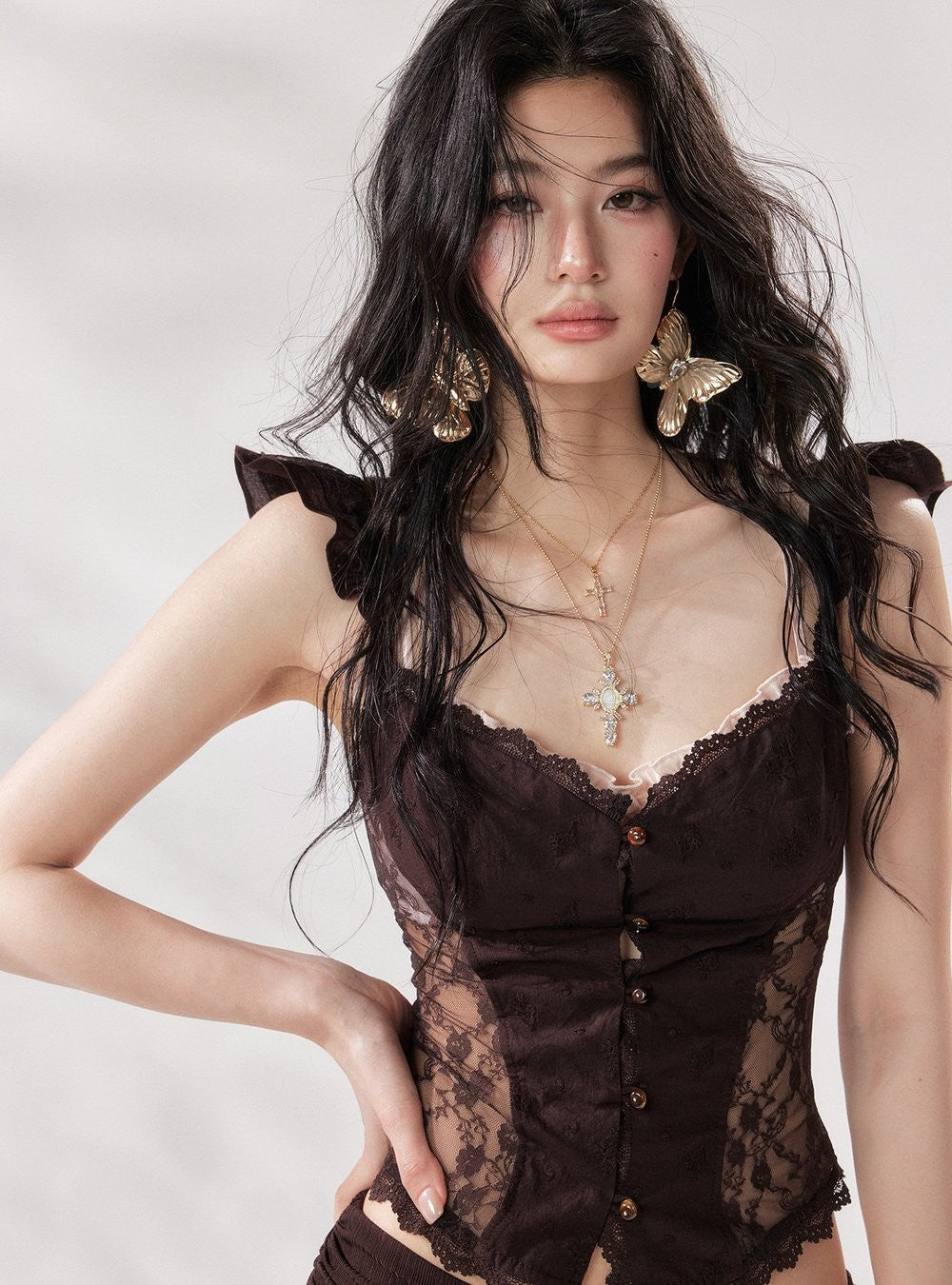 Coco Muse Lace Top & Fishtail Skirt